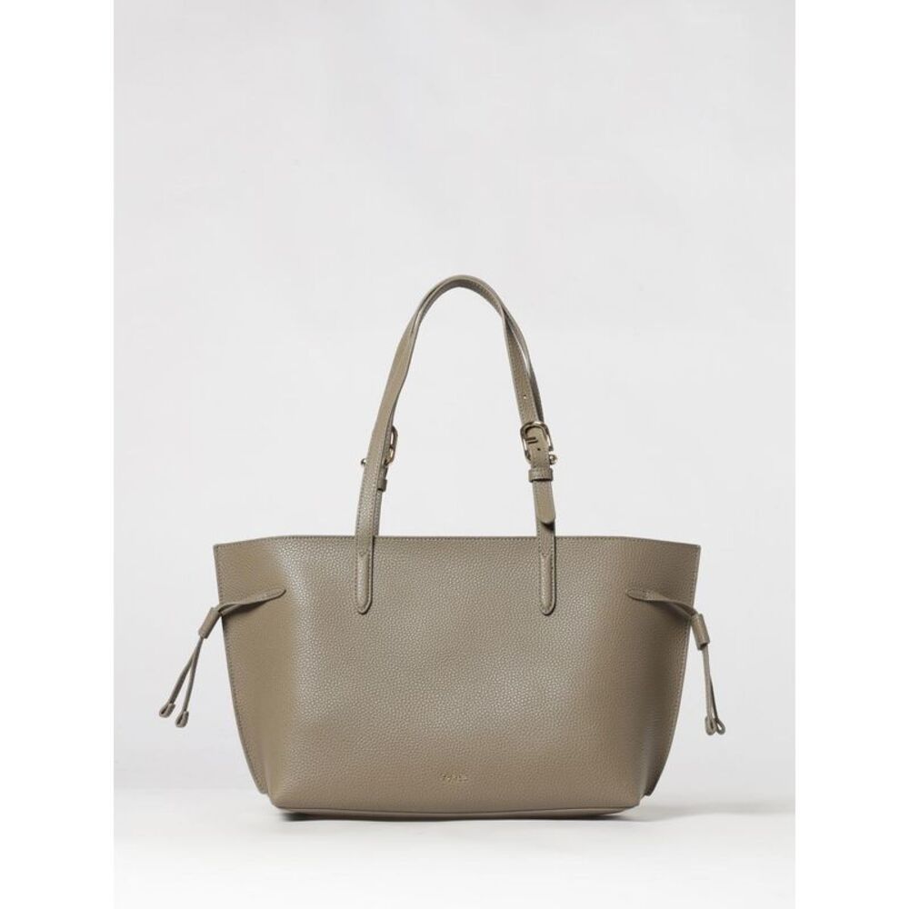 Furla Women Furla Ava Grained Leather Shoulder Bag With Metal Logo